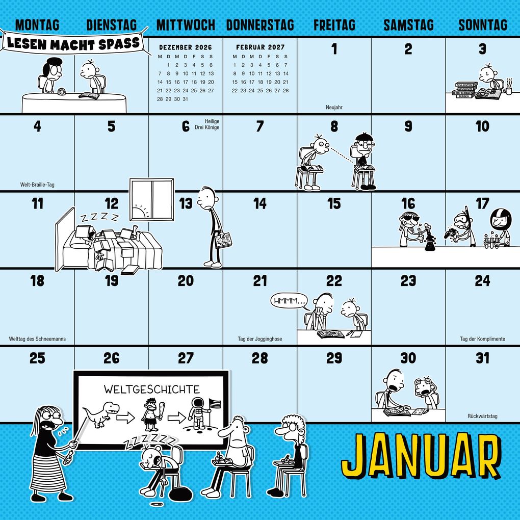 Weitere Ansicht: Gregs Kalender 2027 | Jeff Kinney