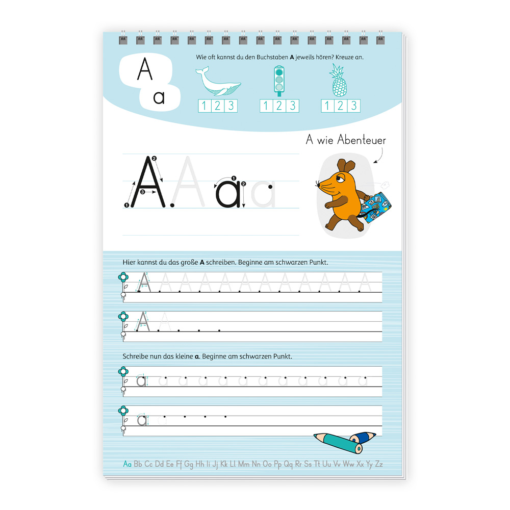 Weitere Ansicht: TRÖTSCH - Die Maus Mein Spurrillenblock Buchstaben Übungsbuch