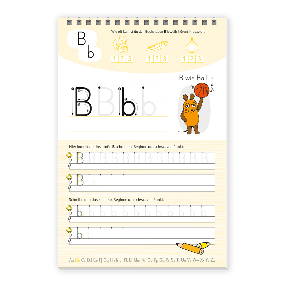 Weitere Ansicht: TRÖTSCH - Die Maus Mein Spurrillenblock Buchstaben Übungsbuch