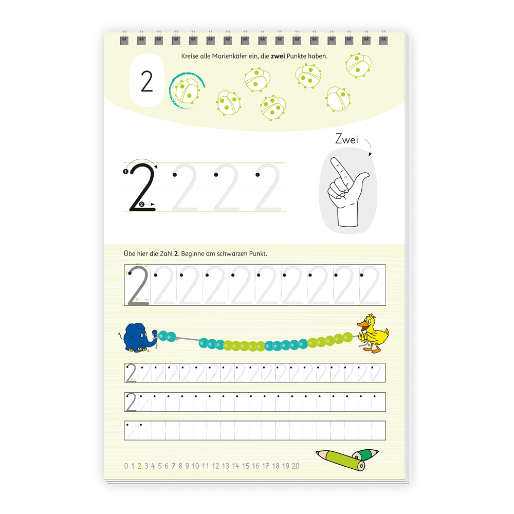 Weitere Ansicht: TRÖTSCH - Die Maus Mein Spurrillenblock Zahlen Übungsbuch