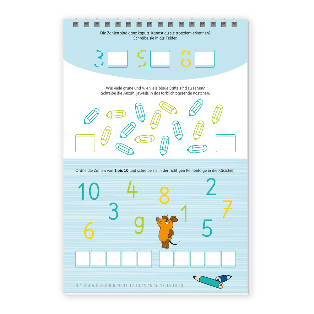 Weitere Ansicht: TRÖTSCH - Die Maus Mein Spurrillenblock Zahlen Übungsbuch