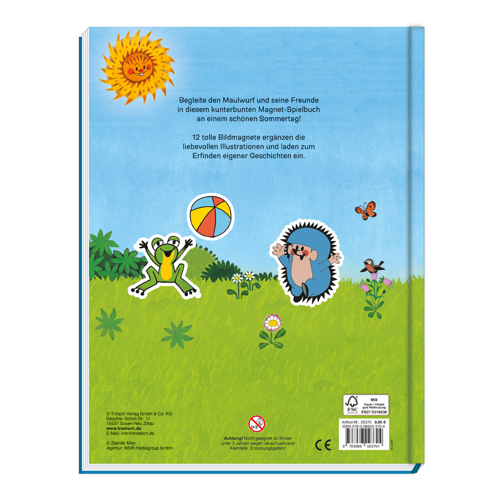 Weitere Ansicht: TRÖTSCH - Der kleine Maulwurf Magnet-Spielbuch Pappenbuch mit Magneten
