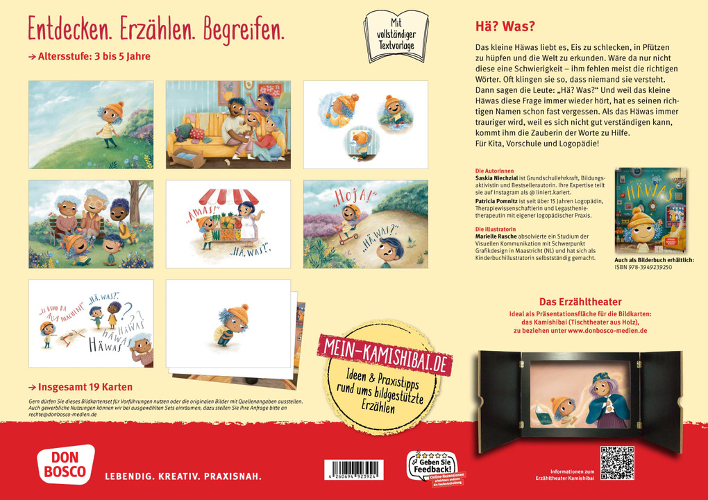Weitere Ansicht: Das kleine Häwas. Kamishibai Bildkartenset | Saskia Niechzial, Patricia Pomnitz
