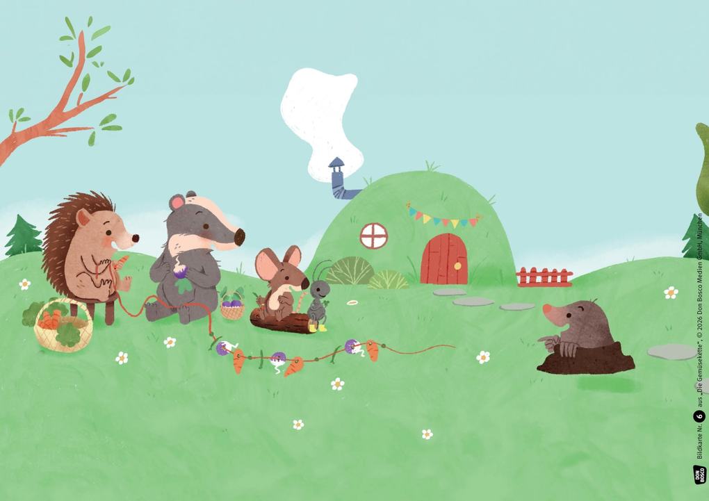 Weitere Ansicht: Die Gemüsekette. Kamishibai Bildkartenset | Coralie Saudo