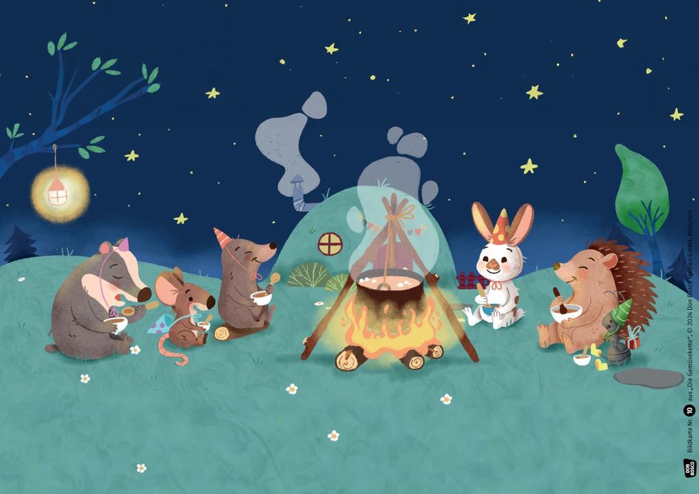 Weitere Ansicht: Die Gemüsekette. Kamishibai Bildkartenset | Coralie Saudo