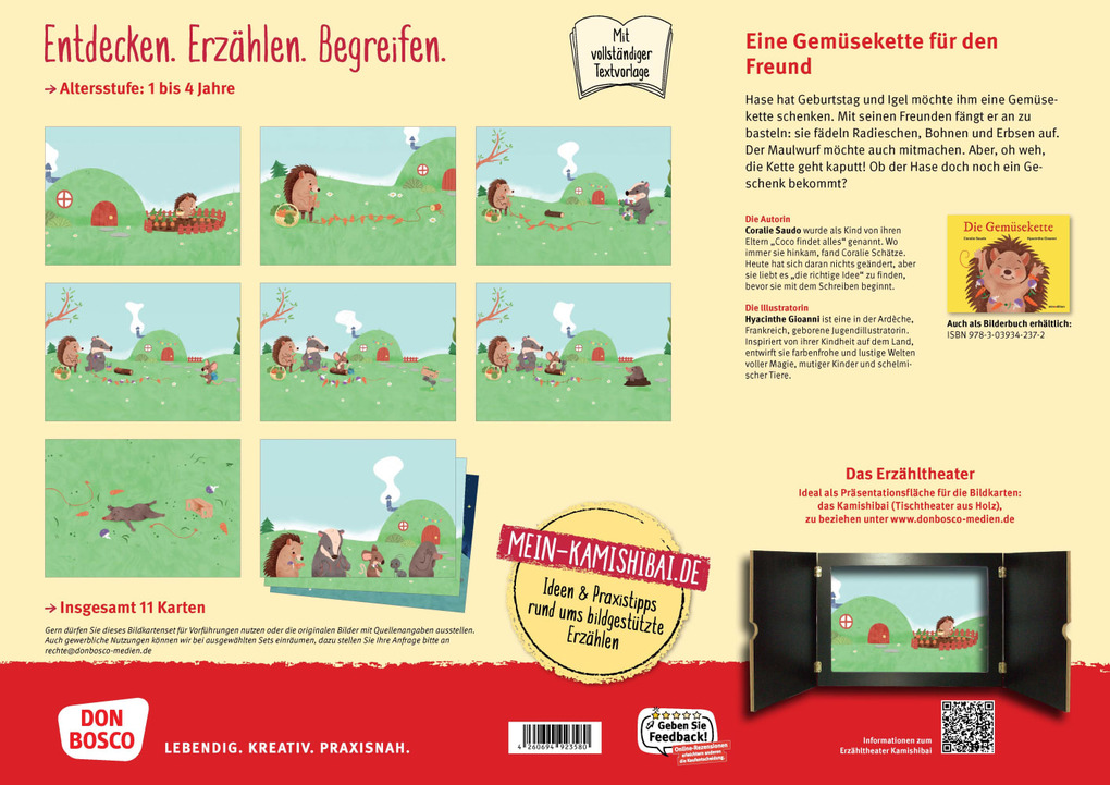 Weitere Ansicht: Die Gemüsekette. Kamishibai Bildkartenset | Coralie Saudo