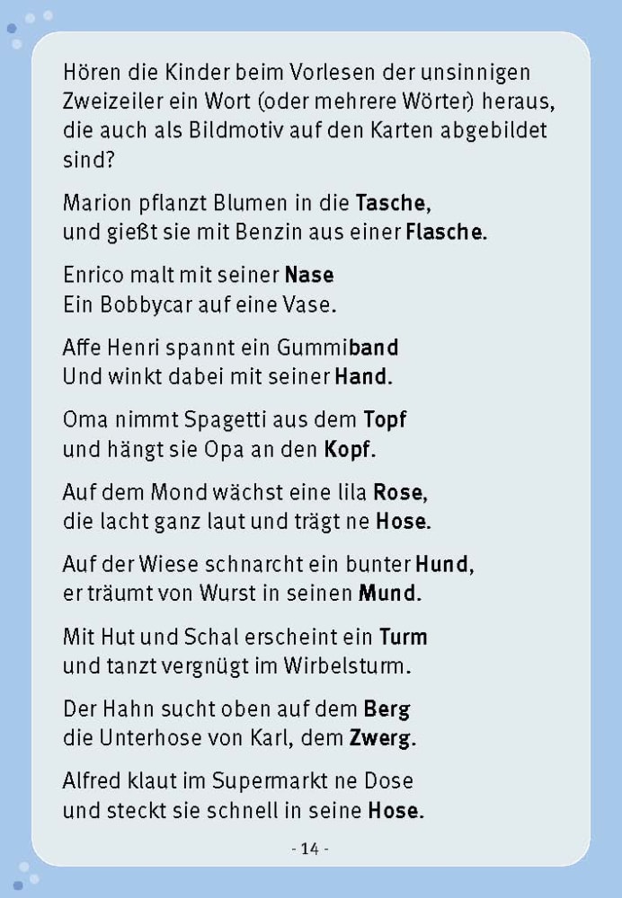 Weitere Ansicht: Hase und Nase, Hupe und Lupe | Angela Gully