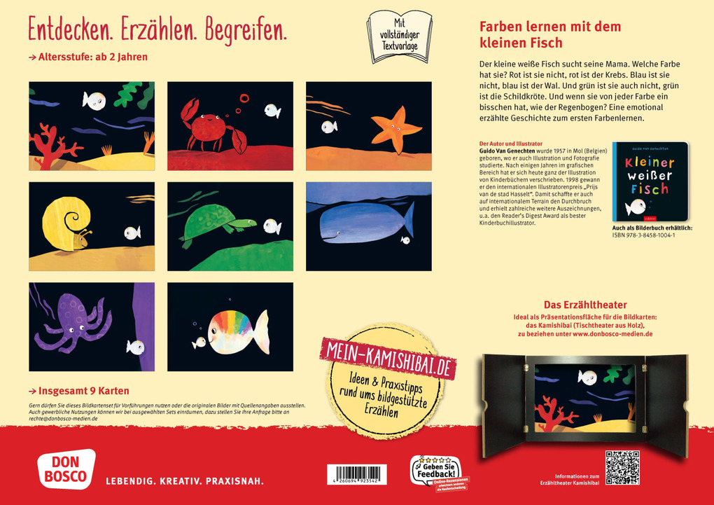 Weitere Ansicht: Kleiner weißer Fisch. Kamishibai Bildkartenset | Guido van Genechten