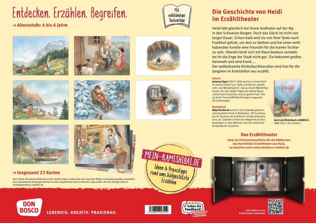 Weitere Ansicht: Heidi. Kamishibai Bildkartenset | Johanna Spyri