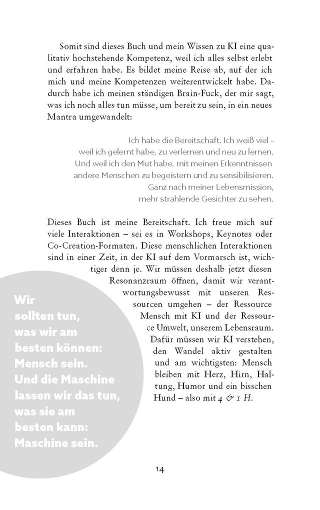 Weitere Ansicht: Menschlichkeit reloaded | Sara Bumbacher