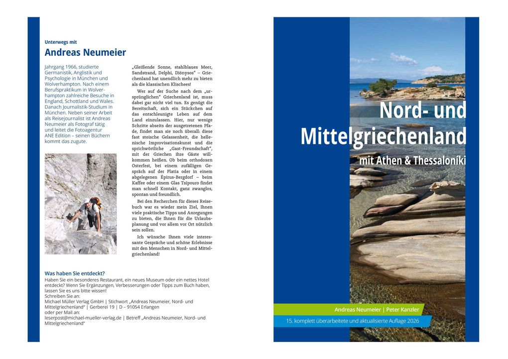 Weitere Ansicht: MICHAEL MÜLLER Reiseführer Nord- und Mittelgriechenland | Andreas Neumeier, Peter Kanzler