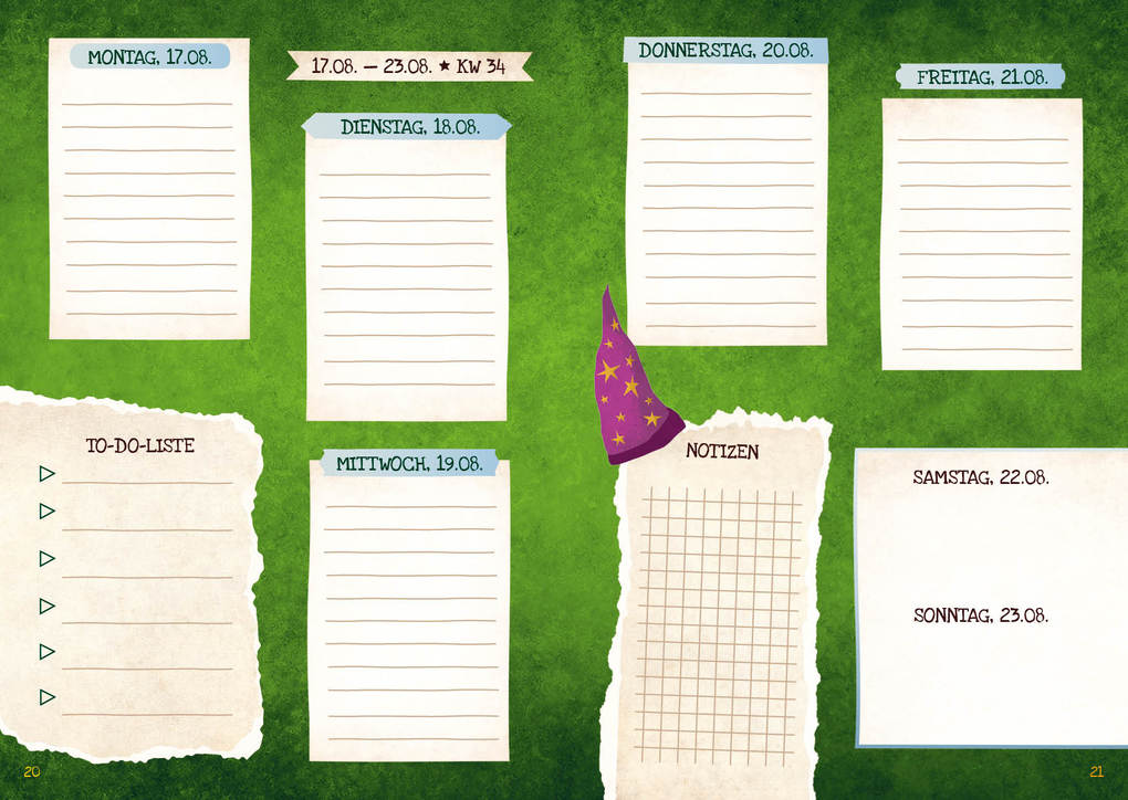 Weitere Ansicht: Mein Schülerkalender für Harry Potter-Fans 2026/2027