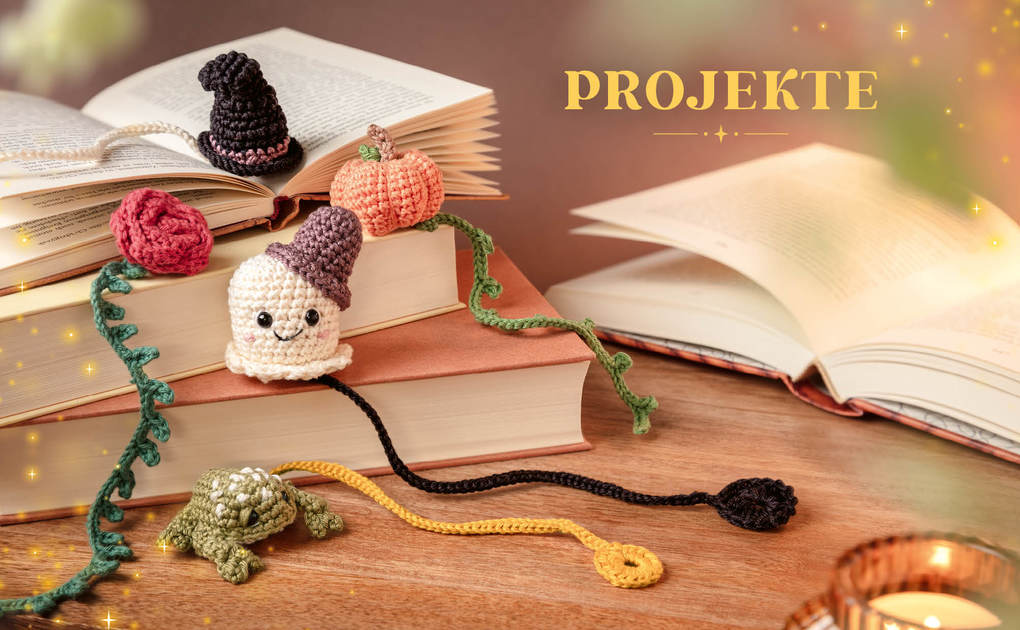Weitere Ansicht: Magische Amigurumi-Lesezeichen häkeln | Linda Urbanneck
