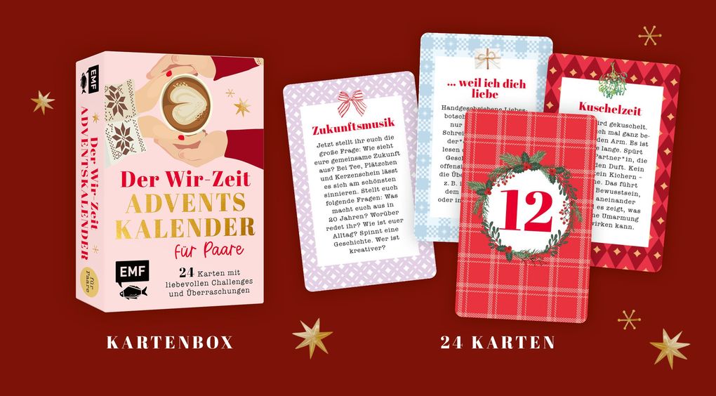 Weitere Ansicht: Adventskalender-Kartenset: 24 x Wir-Zeit für Paare