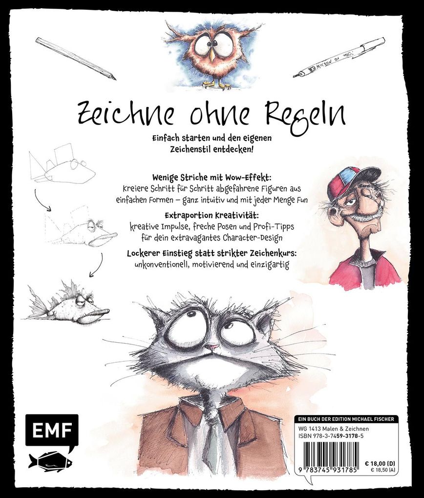 Weitere Ansicht: Simply Draw - Mein einzigartiger Zeichen-Workshop für ausdrucksstarke Figuren | Marvin Knabe