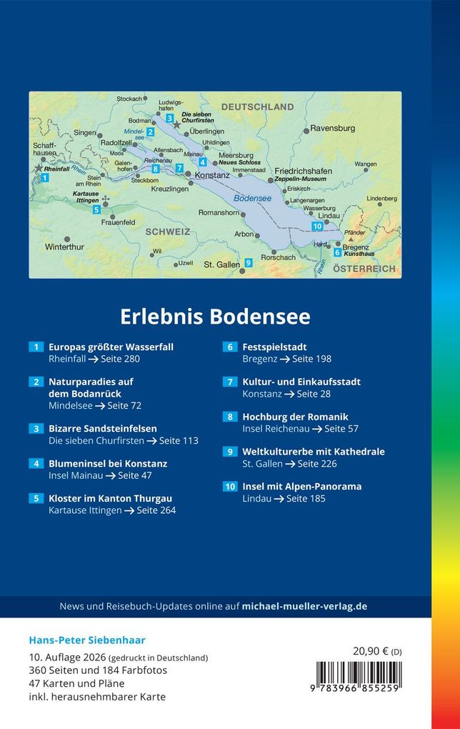 Weitere Ansicht: MICHAEL MÜLLER Reiseführer Bodensee | Hans-Peter Siebenhaar