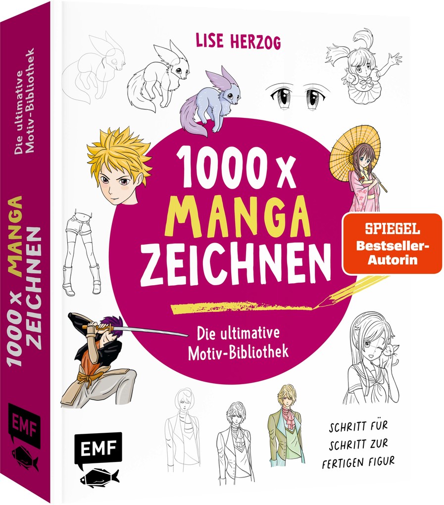 Weitere Ansicht: Die ultimative Motiv-Bibliothek - 1000 x Manga zeichnen | Lise Herzog