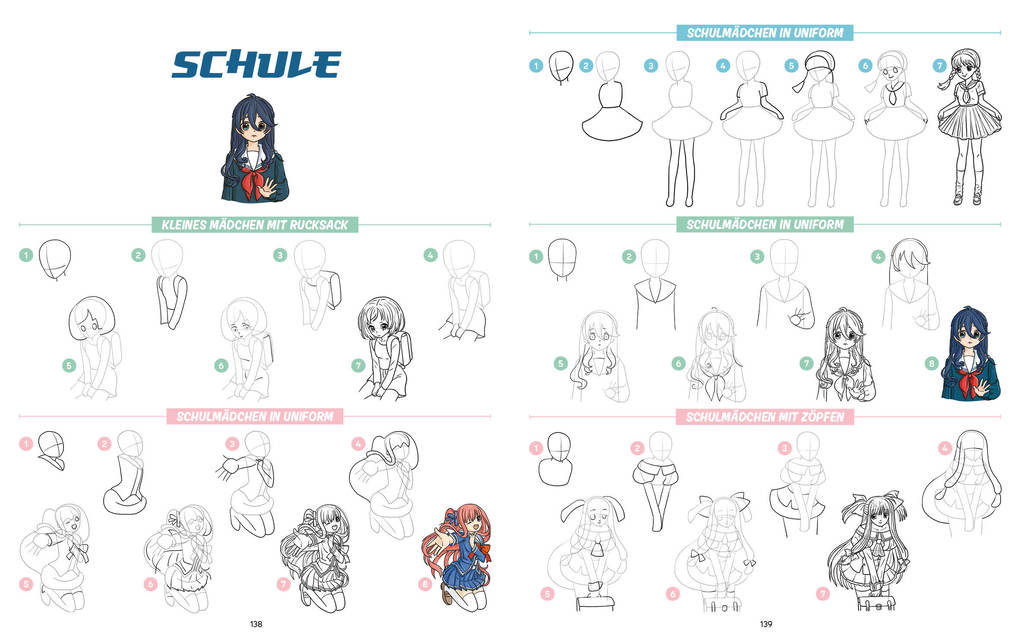 Weitere Ansicht: Die ultimative Motiv-Bibliothek - 1000 x Manga zeichnen | Lise Herzog