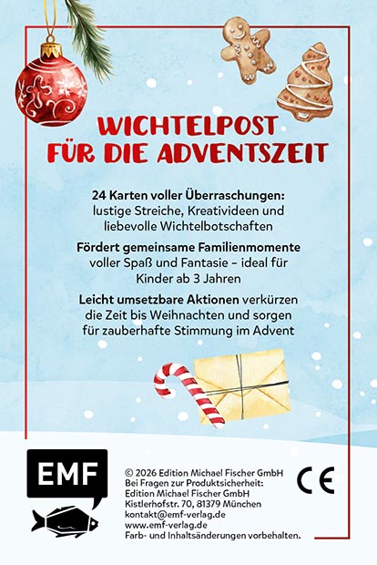 Weitere Ansicht: Adventskalender-Kartenset: 24 x Wichtelzauber | Nicola Berger