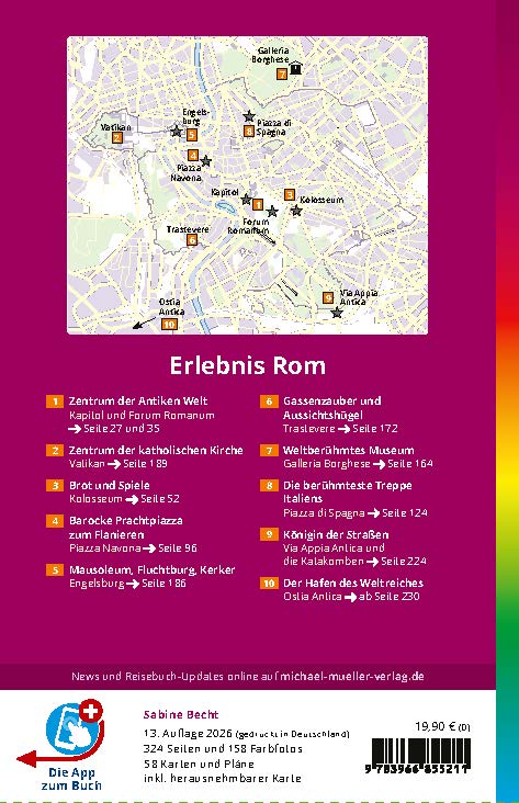Weitere Ansicht: MICHAEL MÜLLER REISEFÜHRER Rom MM-City | Sabine Becht