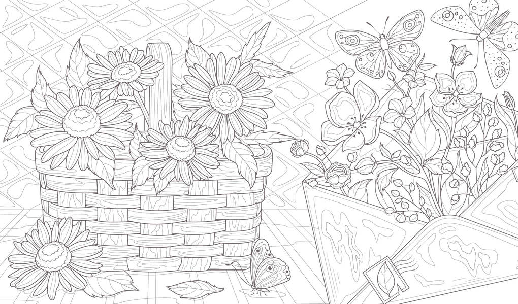 Weitere Ansicht: Ausmalreise Kräuterduft und Wanderlust