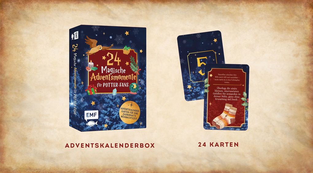 Weitere Ansicht: Adventskalender-Kartenset: 24 magische Momente für Potter-Fans