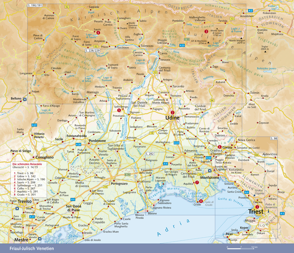 Weitere Ansicht: TRESCHER Reiseführer Friaul - Julisch Venetien | Sabine Herre