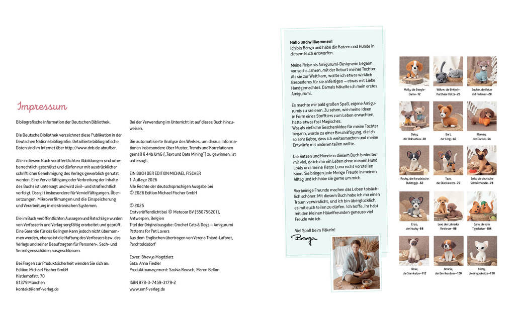 Weitere Ansicht: Süße Pfötchen - Hunde und Katzen als Amigurumis häkeln | Banga Vaicekauskien