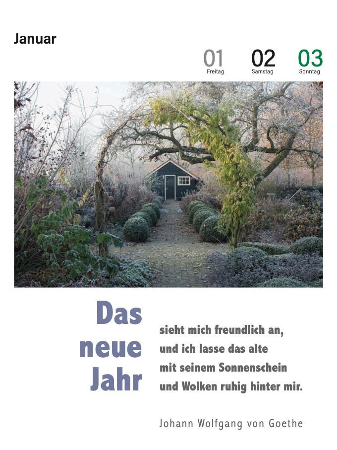 Weitere Ansicht: Der literarische Gartenkalender 2027