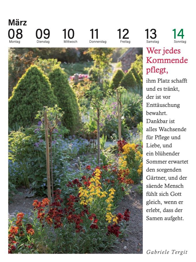 Weitere Ansicht: Der literarische Gartenkalender 2027