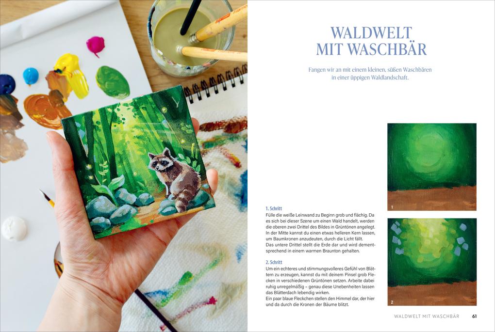 Weitere Ansicht: Shanias magisches Acryl-Atelier: Malen auf Mini-Leinwänden | Shania Bos
