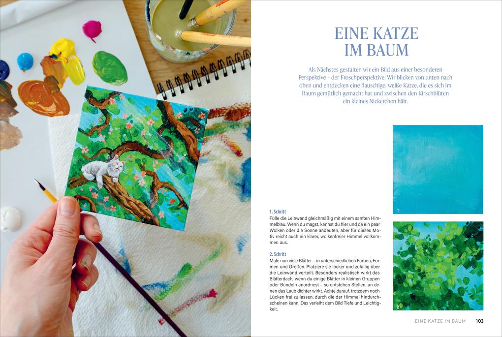 Weitere Ansicht: Shanias magisches Acryl-Atelier: Malen auf Mini-Leinwänden | Shania Bos