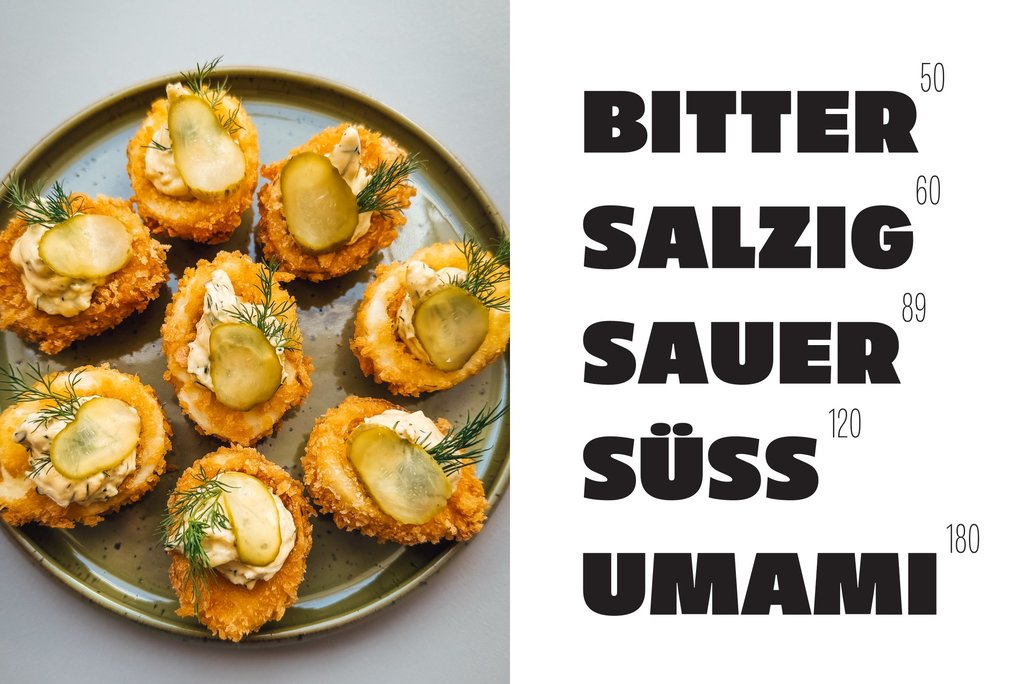 Weitere Ansicht: Süß. Salzig. Sauer. Bitter. Umami. | Ana Romas