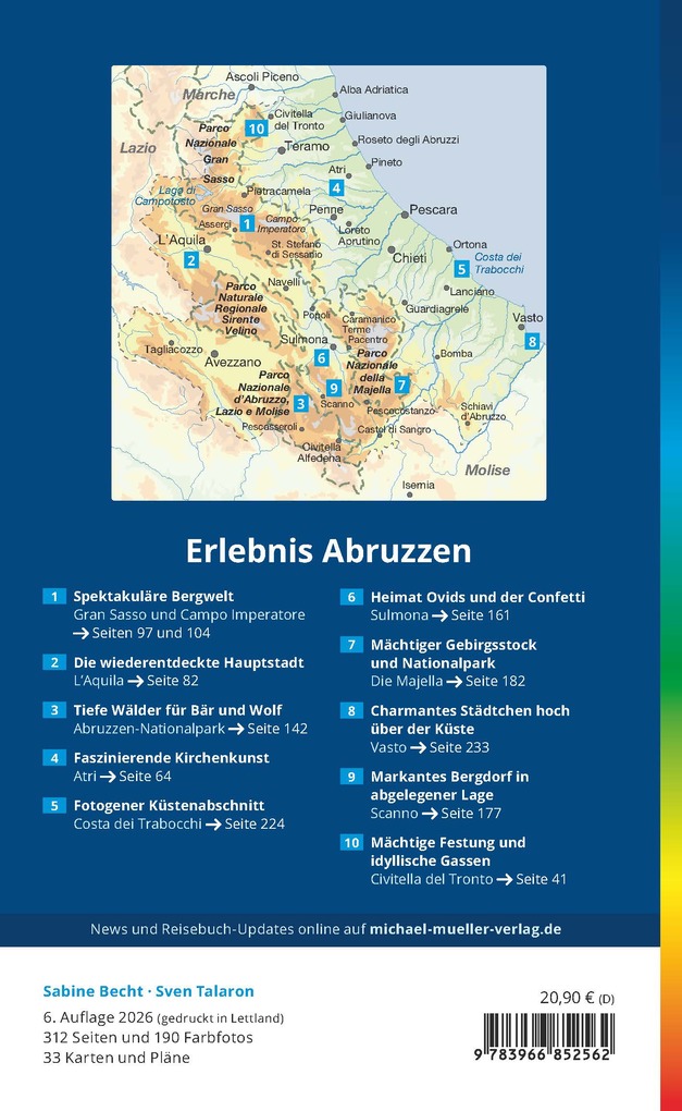 Weitere Ansicht: MICHAEL MÜLLER Reiseführer Abruzzen | Sabine Becht, Sven Talaron