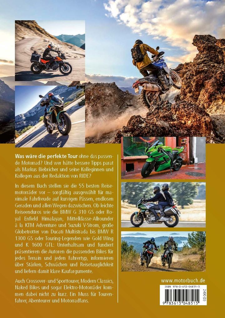 Weitere Ansicht: Ride - Die besten Reisemotorräder: neu & gebraucht | Markus Biebricher