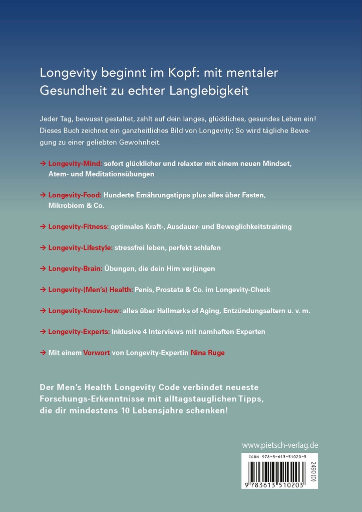 Weitere Ansicht: Der Men's Health Longevity-Code | Oliver Bertram