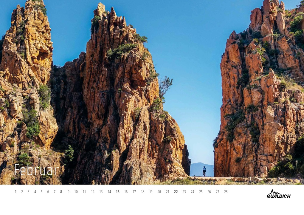 Weitere Ansicht: quäldich.de-Rennrad-Kalender 2026 Format DIN A2