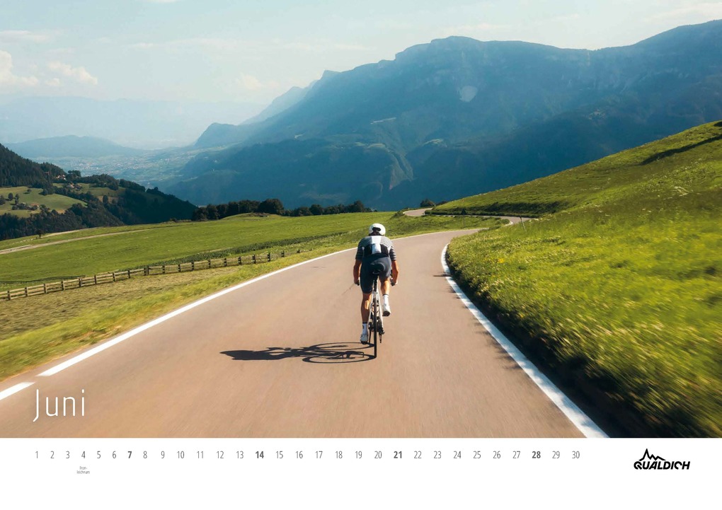 Weitere Ansicht: quäldich.de-Rennrad-Kalender 2026 Format DIN A2
