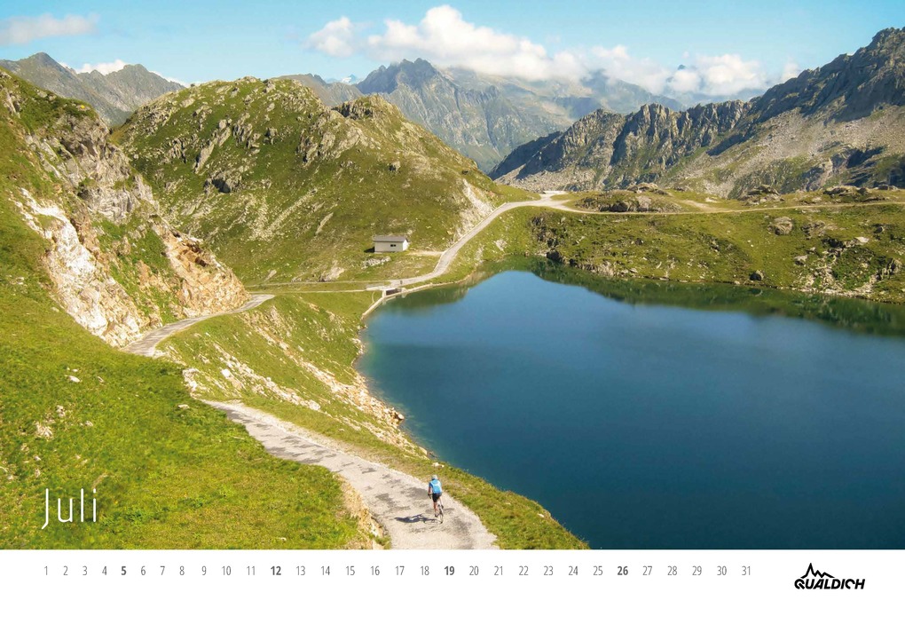 Weitere Ansicht: quäldich.de-Rennrad-Kalender 2026 Format DIN A2