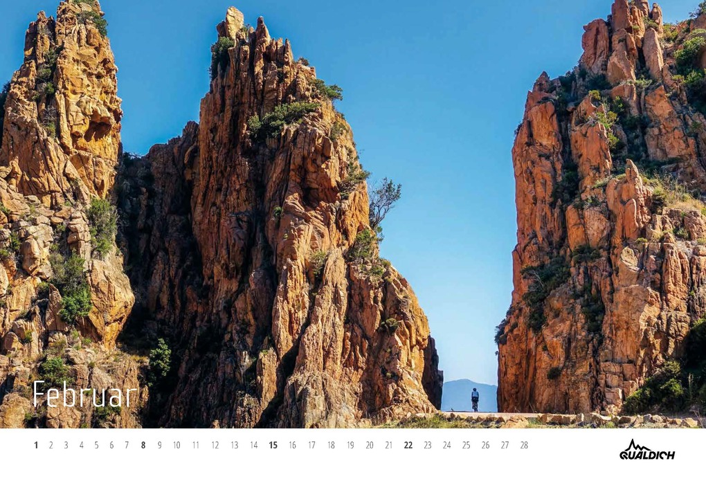 Weitere Ansicht: quäldich.de-Rennrad-Kalender 2026 Format DIN A3