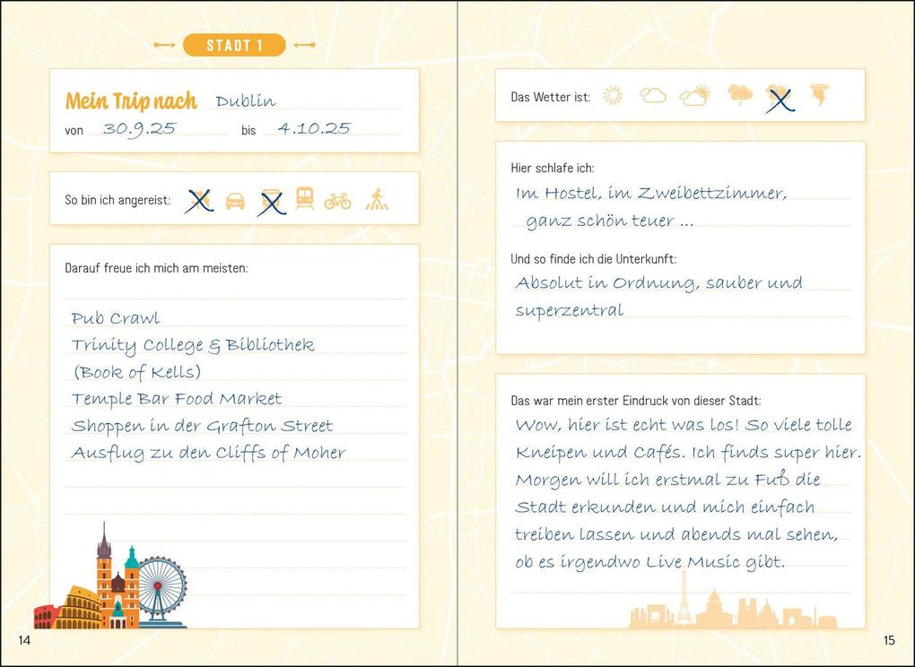 Weitere Ansicht: Reisetagebuch - Städtetrips