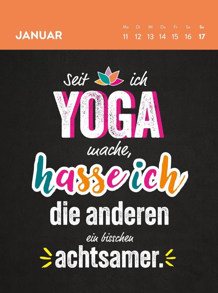 Weitere Ansicht: Wochenkalender 2027: Ich atme ein, ich raste aus