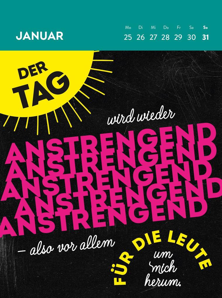 Weitere Ansicht: Wochenkalender 2027: Ich atme ein, ich raste aus