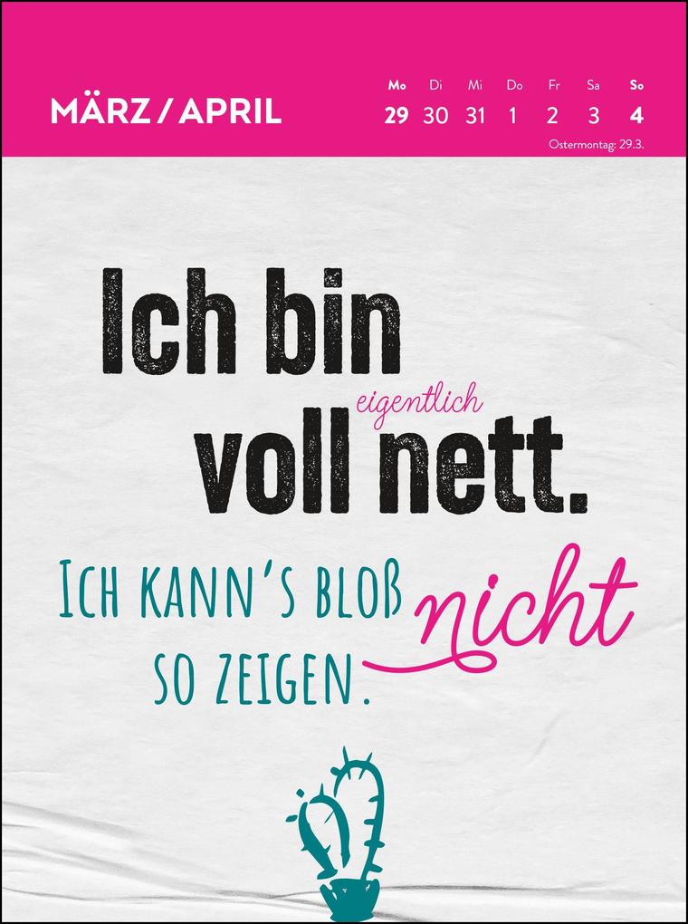 Weitere Ansicht: Wochenkalender 2027: Ich atme ein, ich raste aus