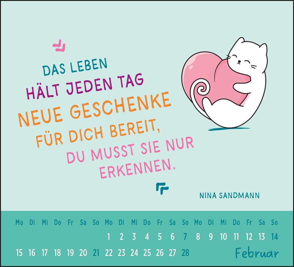 Weitere Ansicht: Mini-Kalender 2027: Der kleine Katzenliebe Kalender