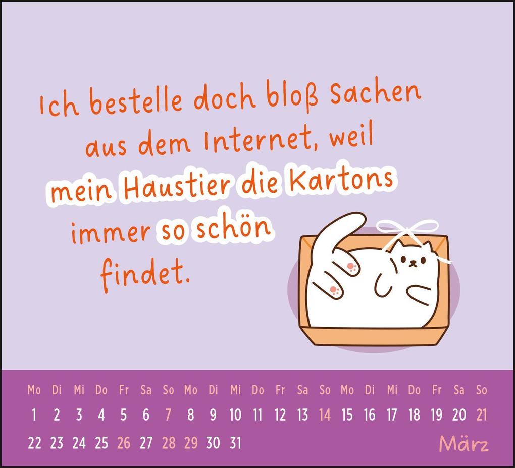 Weitere Ansicht: Mini-Kalender 2027: Der kleine Katzenliebe Kalender