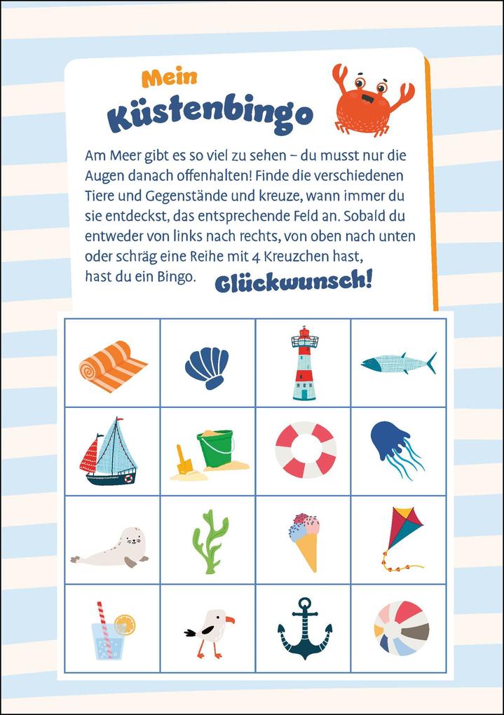 Weitere Ansicht: Mein fröhlicher Rätsel- und Spieleblock für die Küste