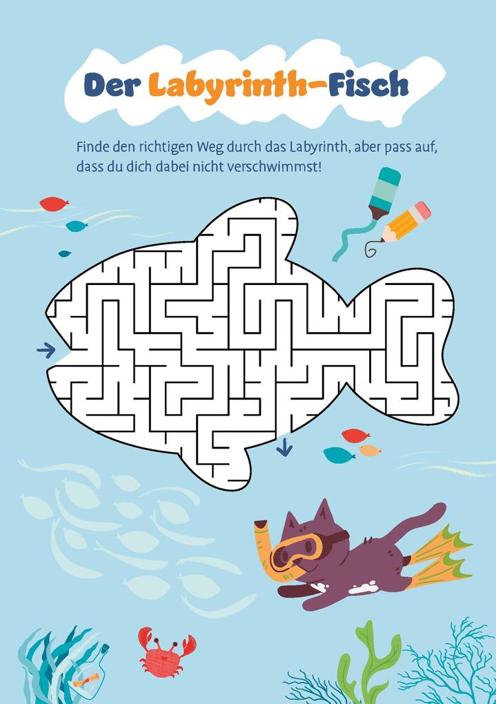 Weitere Ansicht: Mein fröhlicher Rätsel- und Spieleblock für die Küste