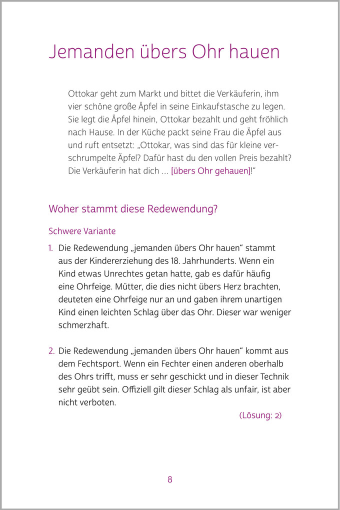 Weitere Ansicht: Rätselbuch der Redewendungen | Silke Hubrig