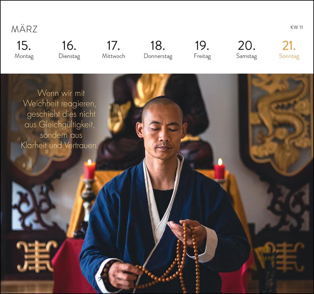Weitere Ansicht: Postkartenkalender 2027: Shaolin Spirit | Shi Heng Yi